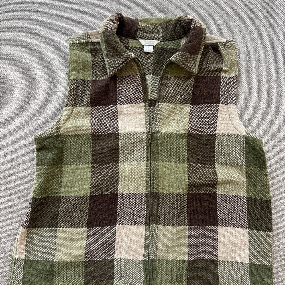 Christopher & Banks zip up vest.